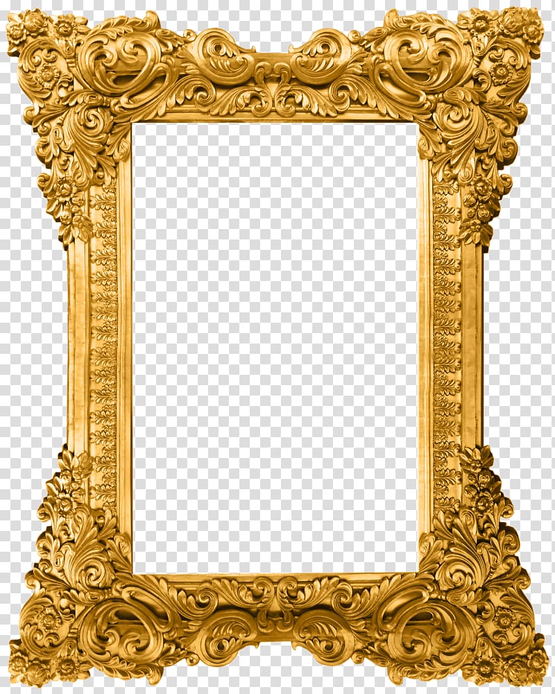 Computer file, Gold pattern frame, gold ornate frame template transparent background PNG clipart