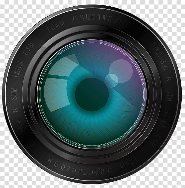 round black 12mm camera lens, Aperture Camera lens Euclidean , Exquisite camera lens aperture design material transparent background PNG clipart