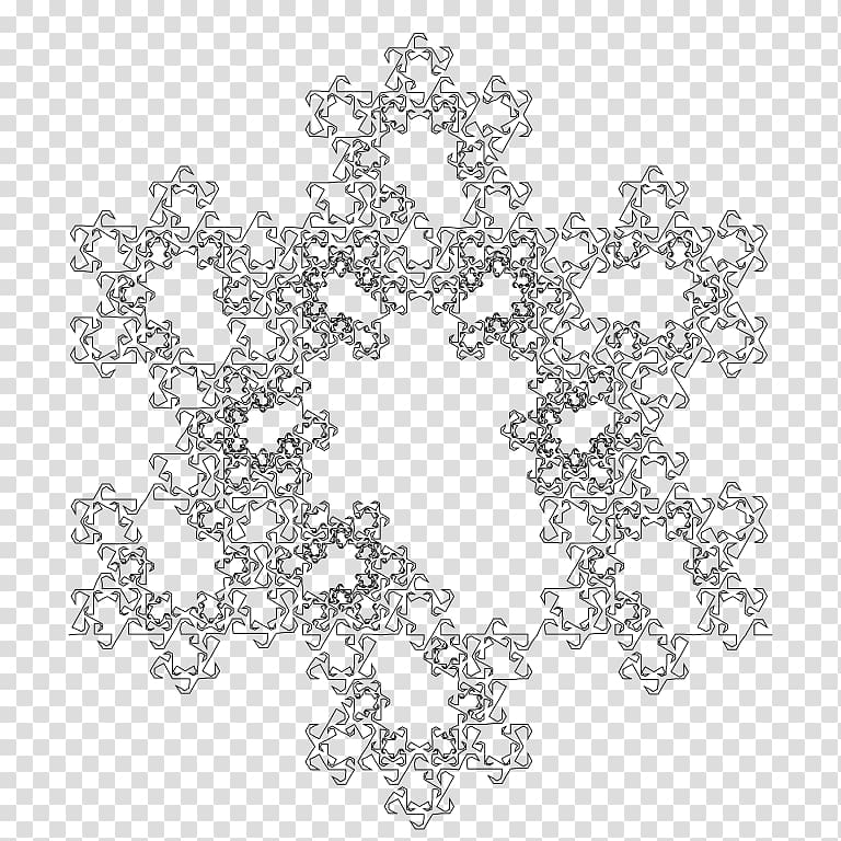 Fractal dimension Curve Koch snowflake Hausdorff dimension, Hausdorff Dimension transparent background PNG clipart