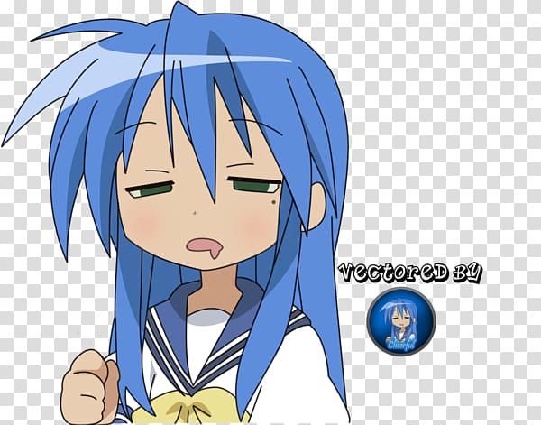 Anime Lucky Star Manga Giphy, Anime transparent background PNG clipart