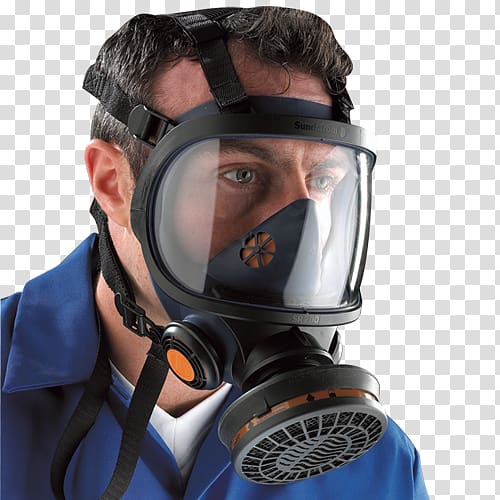 Respirator Full face diving mask Face shield Gas mask, mask transparent background PNG clipart