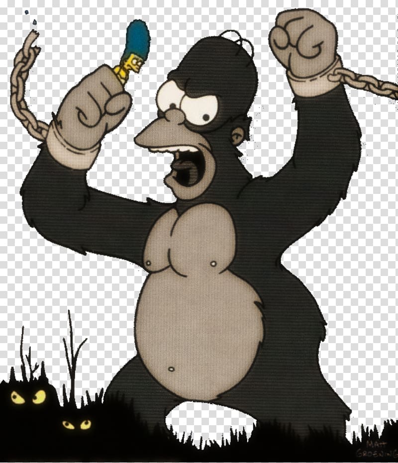 Homer Simpson Marge Simpson King Kong Treehouse of Horror III Television show, others transparent background PNG clipart