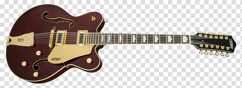 Gretsch Semi-acoustic guitar Electric guitar Bigsby vibrato tailpiece, electric guitar transparent background PNG clipart