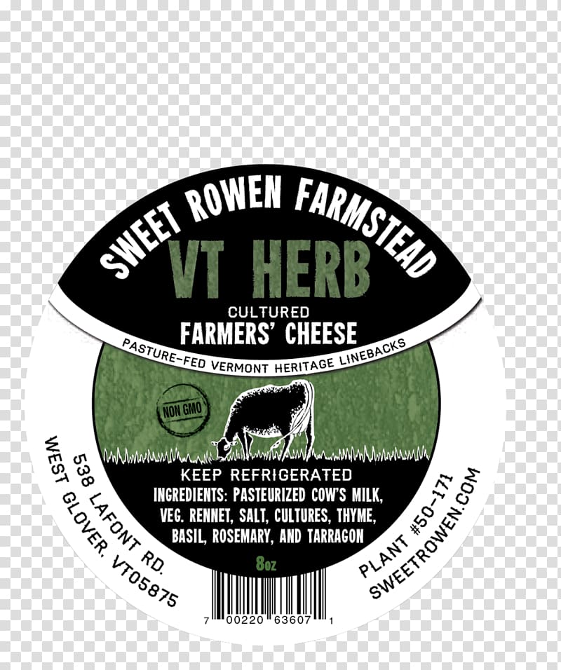 Green Herb Vermont Logo Font, milk tornado transparent background PNG clipart