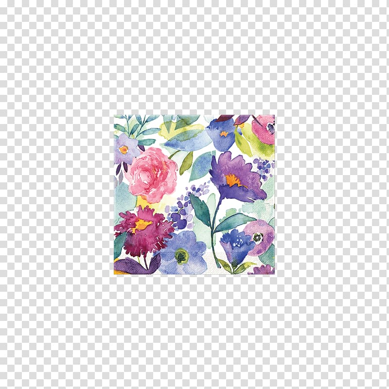 Cloth Napkins Towel Paper Flower Punch, watercolor sky transparent background PNG clipart