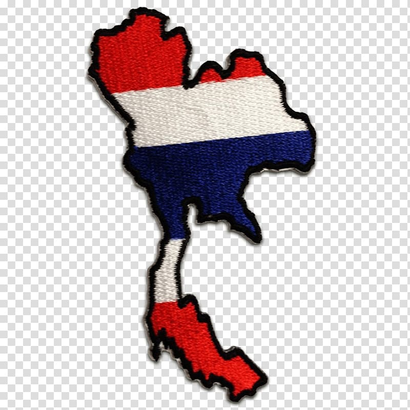 Flag of Thailand Embroidered patch, Flag transparent background PNG clipart