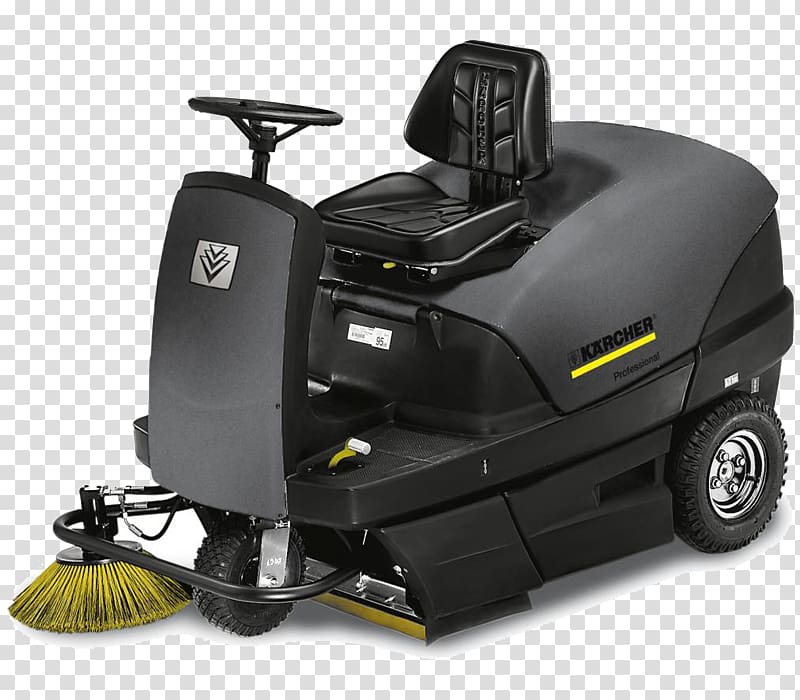 Vacuum cleaner Kärcher Cleaning Street sweeper Machine, Rideon Cooler transparent background PNG clipart
