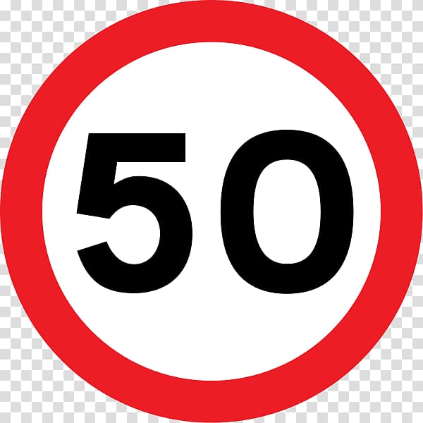 Car Traffic sign Speed limit Miles per hour, traffic sign transparent background PNG clipart