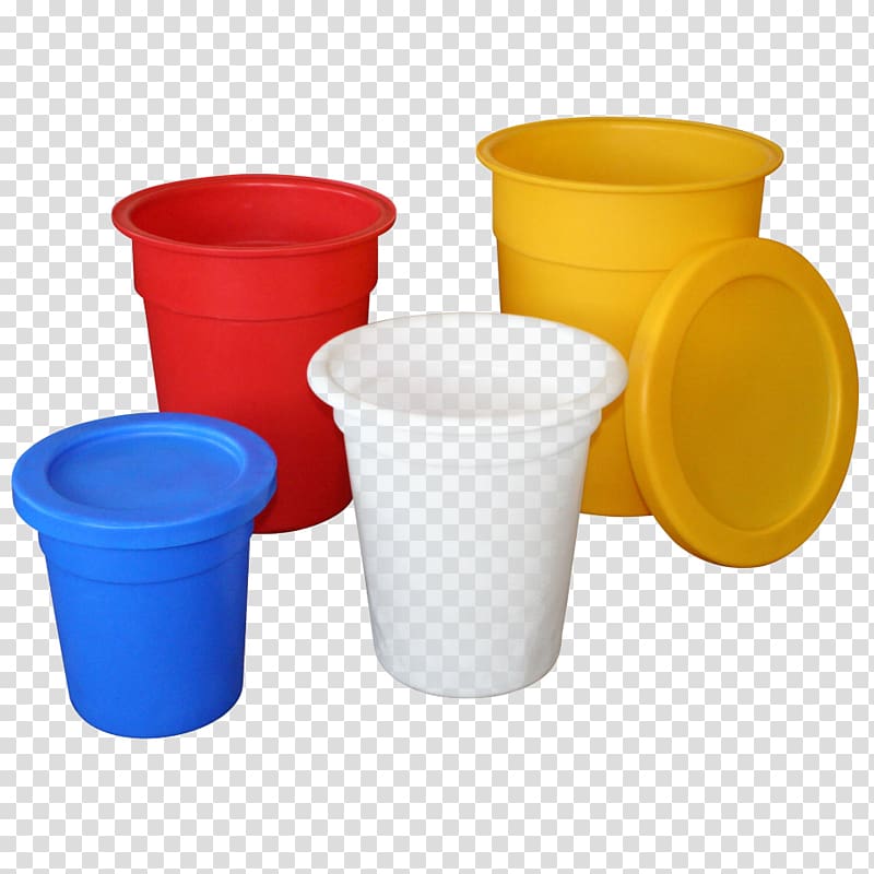 plastic Rubbish Bins & Waste Paper Baskets Container Product, gray plastic buckets with lids transparent background PNG clipart