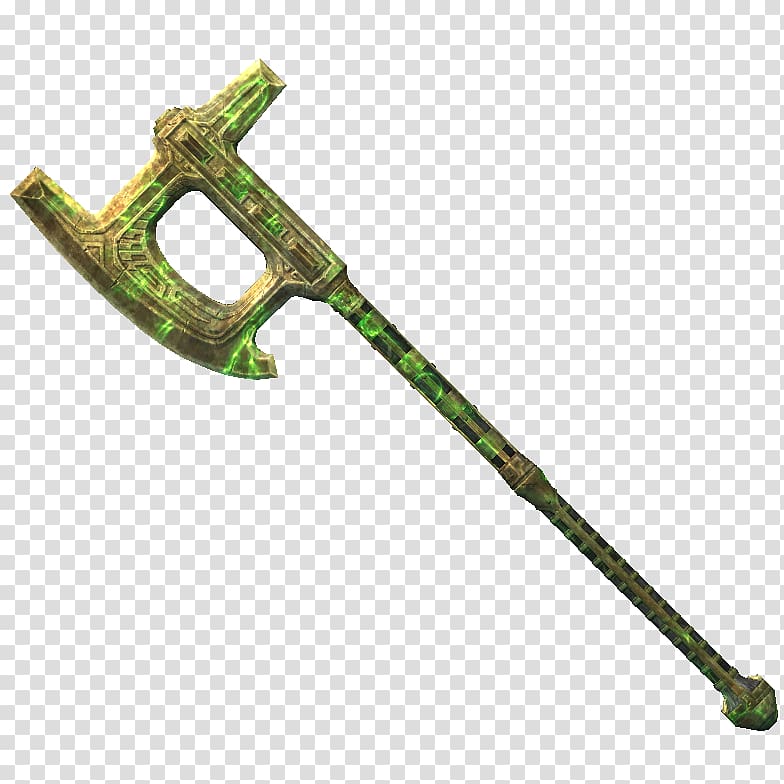 The Elder Scrolls V: Skyrim – Dragonborn Battle axe Weapon Sword, weapon transparent background PNG clipart