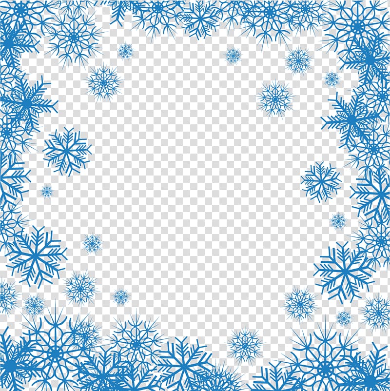 Daxue Snowflake, Creative blue snowflake snow transparent background PNG clipart
