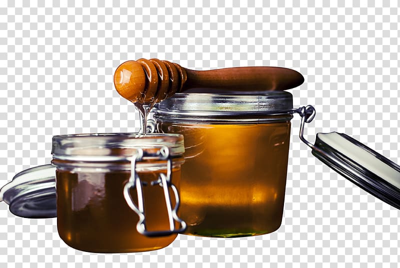 Honey bee Food Health Recipe, HD Feng honey jar transparent background PNG clipart