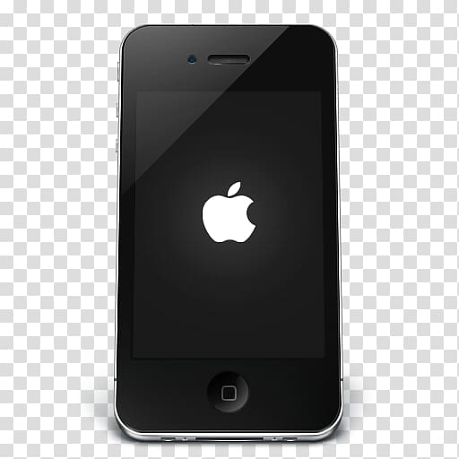 gadget mobile phone feature phone, iPhone Black Apple, black iPhone 4 transparent background PNG clipart
