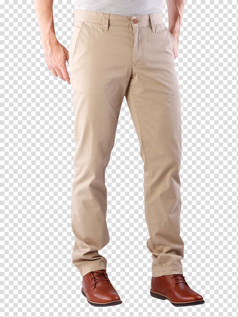 Jeans Slim-fit pants Denim Khaki, beige trousers transparent background PNG clipart