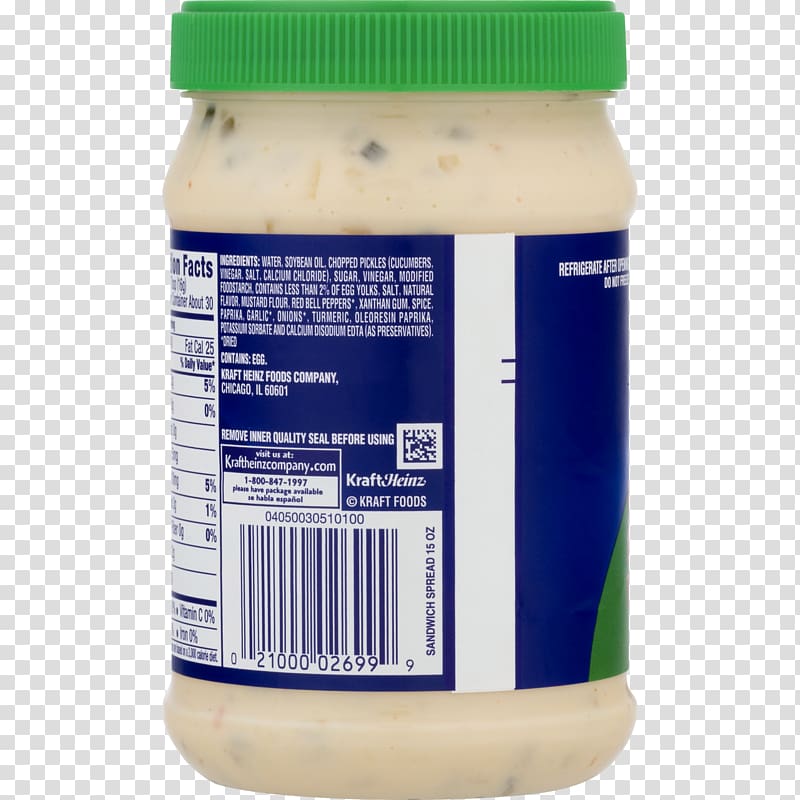 H. J. Heinz Company Tartar sauce Heinz Sandwich Spread Condiment, others transparent background PNG clipart