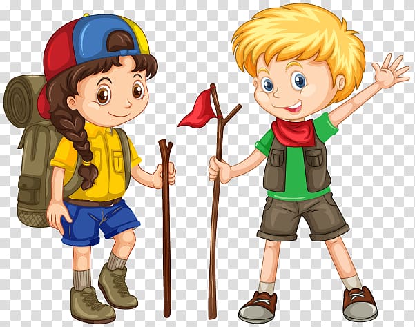 boy and girl , Camping Child , child transparent background PNG clipart