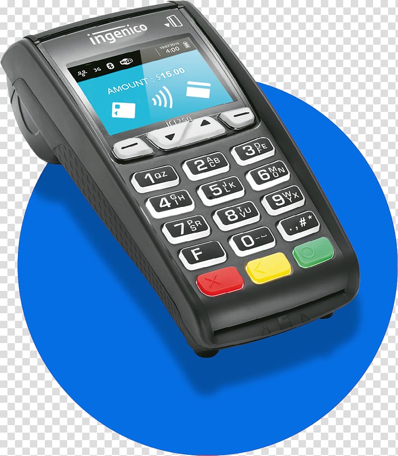 Payment terminal Ingenico EMV Point of sale EFTPOS, pos terminal transparent background PNG clipart