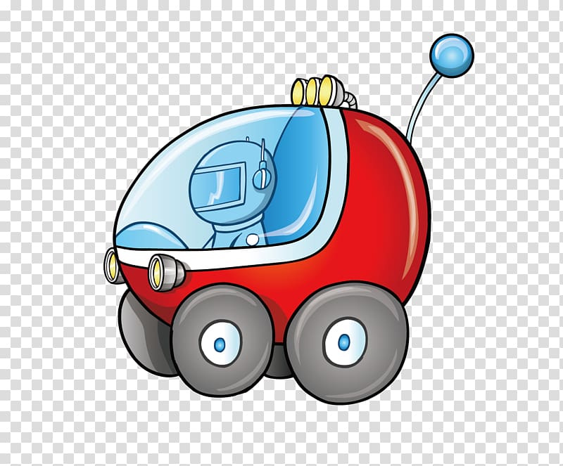 Lunar Roving Vehicle Lunar rover , Cartoon space capsule car transparent background PNG clipart