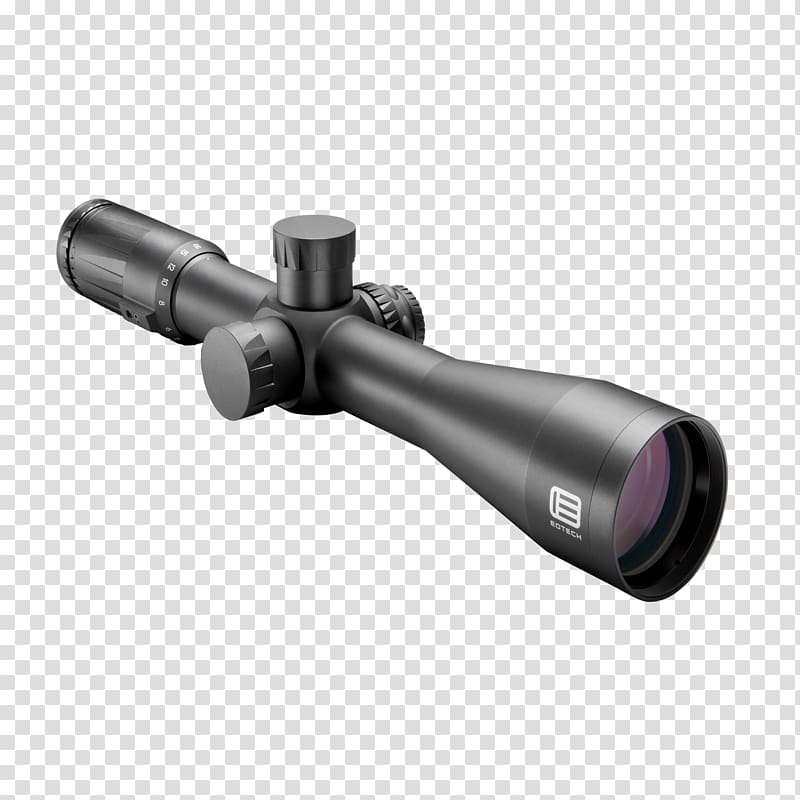 Holographic weapon sight EOTech Red dot sight Telescopic sight, scopes transparent background PNG clipart