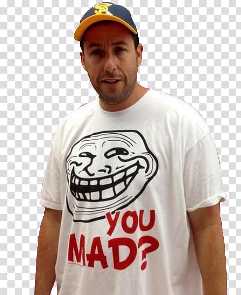 Adam Sandler Saturday Night Live T-shirt Rage comic Meme, T-shirt transparent background PNG clipart