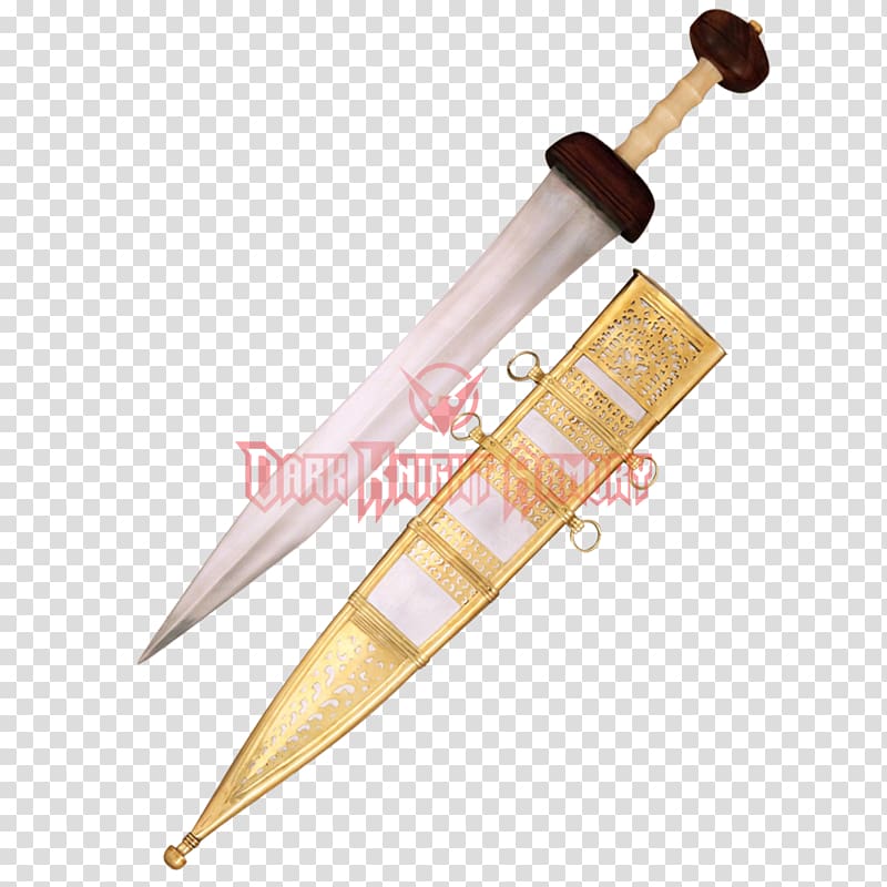 Ancient Rome Roman Republic Roman legion Bowie knife Soldier, Mainz Gladius transparent background PNG clipart