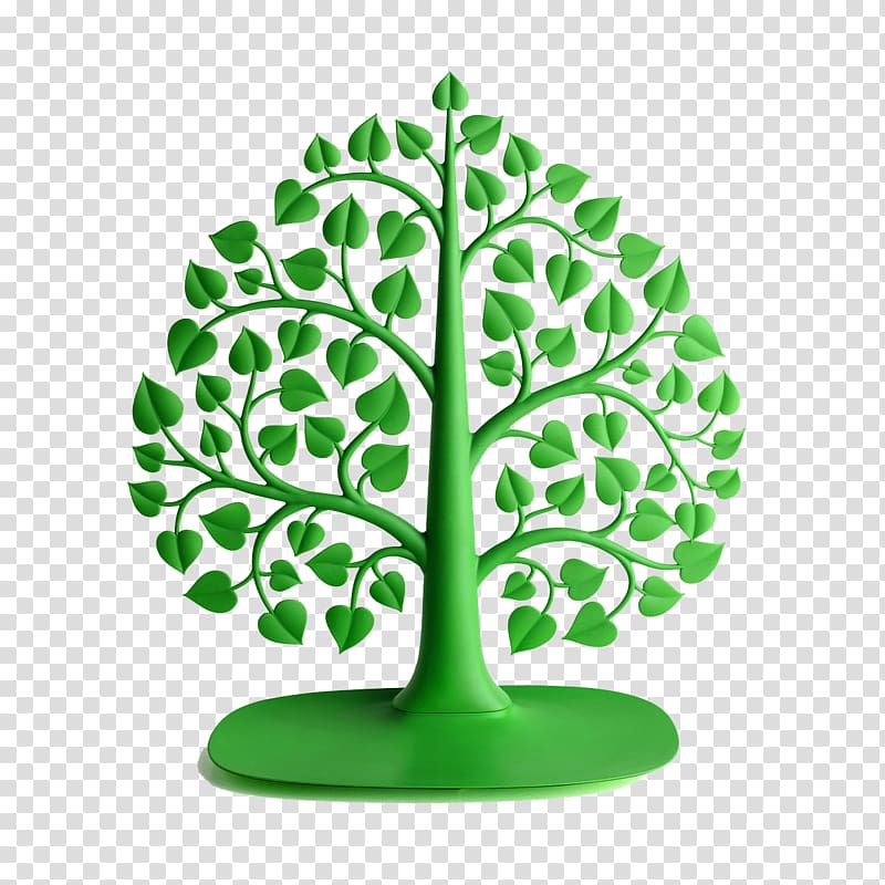 cartoon tree bodhi tree material transparent background PNG clipart