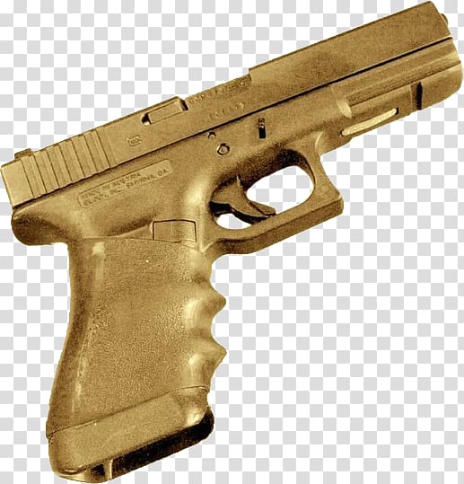 Sticker Firearm 0 Air gun, Gold gun transparent background PNG clipart