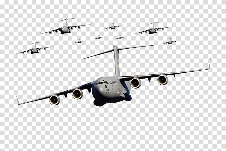 gray fighter jet , United States Boeing C-17 Globemaster III Lockheed C-130 Hercules Cargo aircraft, Free shuttle to pull material transparent background PNG clipart