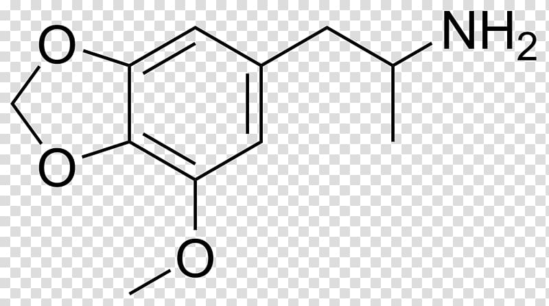 MMDA PiHKAL Structural analog Chemical compound 3,4-Methylenedioxyamphetamine, mescaline chemical structure transparent background PNG clipart