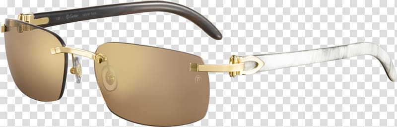 Sunglasses Cartier Luxury Gold, Hornrimmed Glasses transparent background PNG clipart