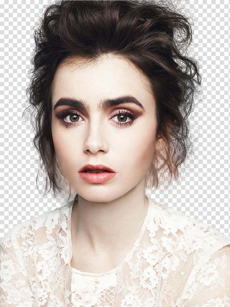 Lily Collins Black and white, others transparent background PNG clipart