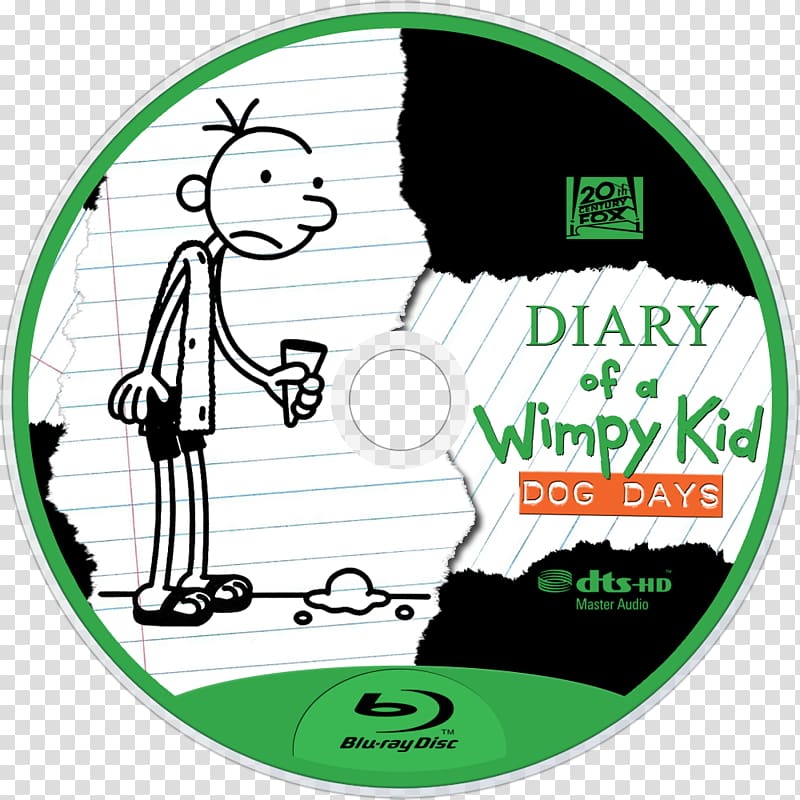 Diary of a Wimpy Kid: Dog Days Book Film Blu-ray disc, Wimpy kid transparent background PNG clipart