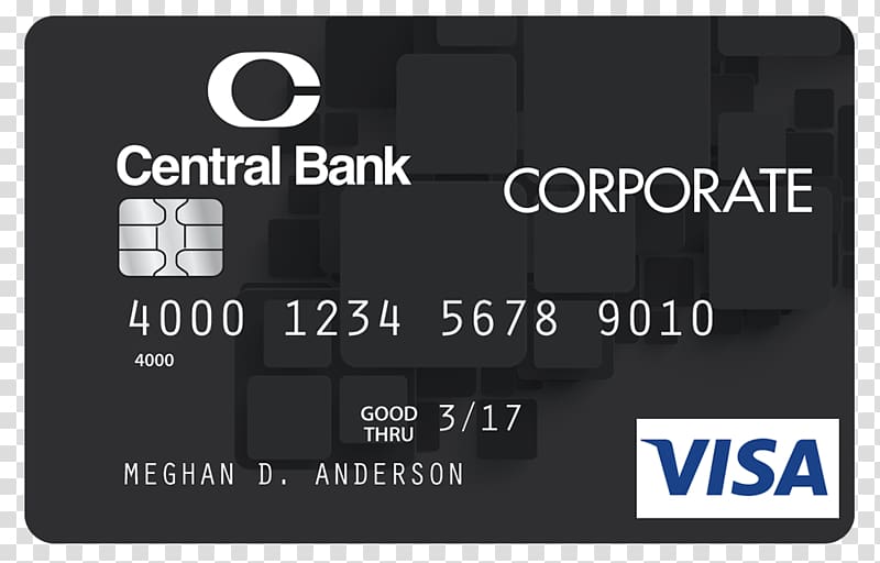 Debit card Bank of America Credit card Visa, Corporate Business Card transparent background PNG clipart