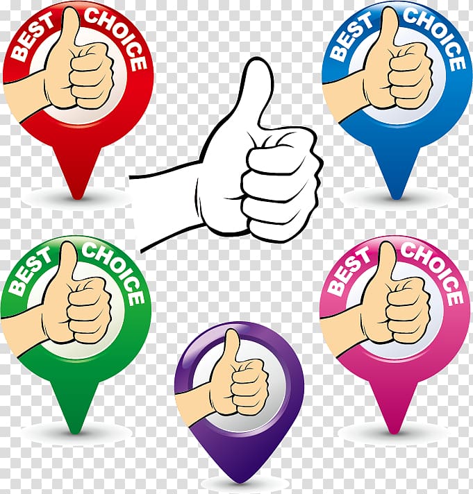 Thumb signal, Thumb material label design, first-rate, transparent background PNG clipart