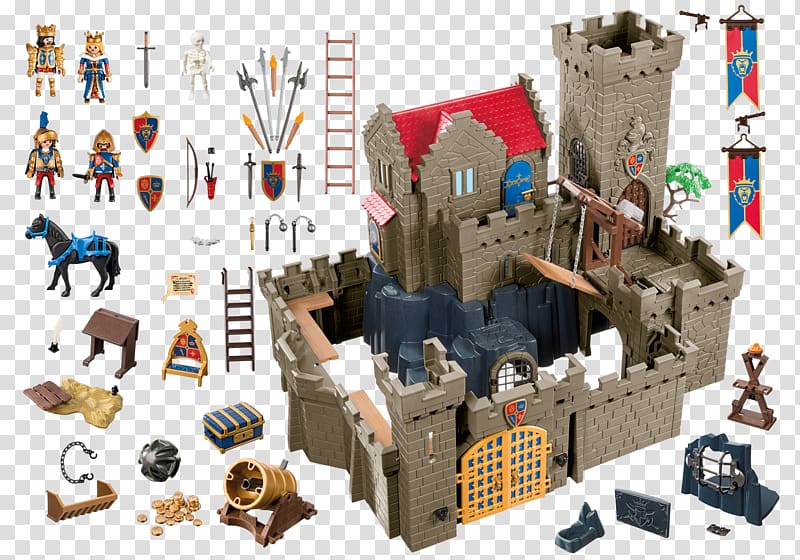 Knight Castle Playmobil Toy Playset, Castle transparent background PNG clipart