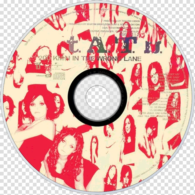 Compact disc t.A.T.u. 200 km/h in the Wrong Lane All the Things She Said Music, tatu transparent background PNG clipart