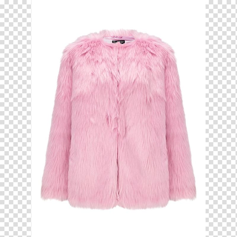 Fur clothing Pink Coat Fake fur, fur transparent background PNG clipart