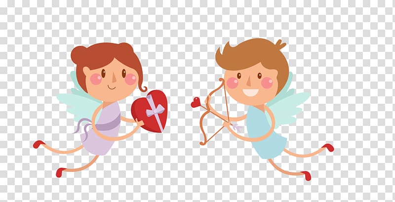 Cupid Euclidean Arrow Icon, cupid angel transparent background PNG clipart