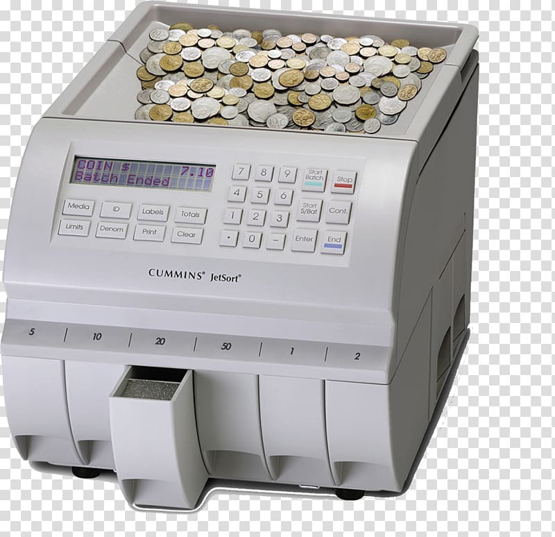 Coin Currency-counting machine Counter Cummins Allison, COUNTER transparent background PNG clipart