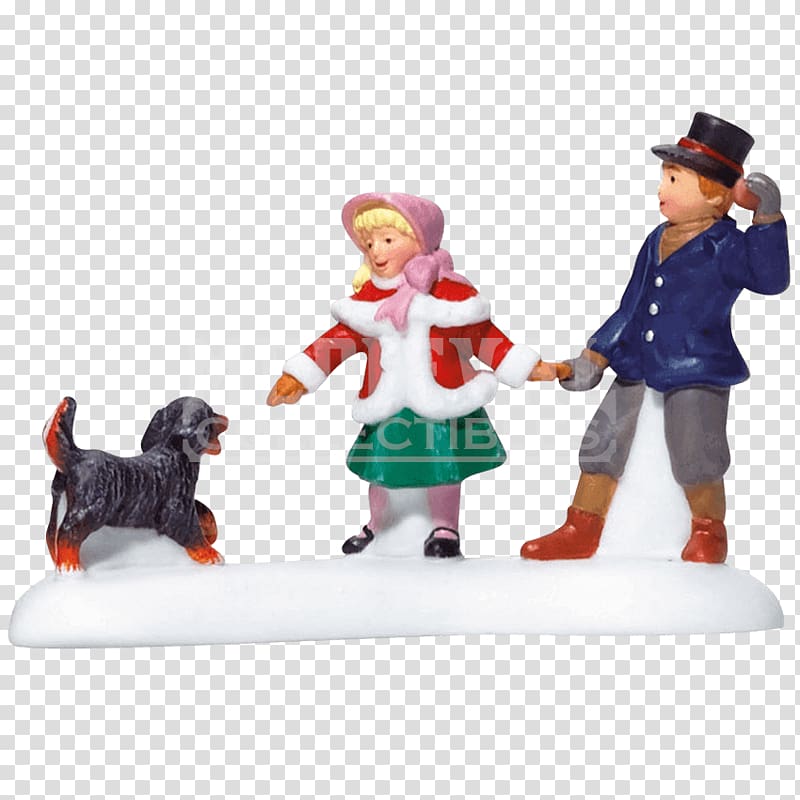 Department 56 Dickens Village Playing with A Puppy Christmas village Dog Dept 56 Dickens Village, frost cutlery survival knife transparent background PNG clipart
