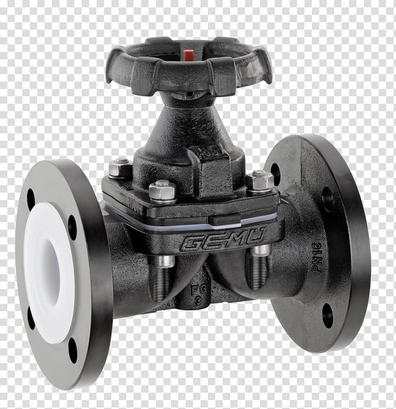 Diaphragm valve Metal Flange Polytetrafluoroethylene, dice material transparent background PNG clipart