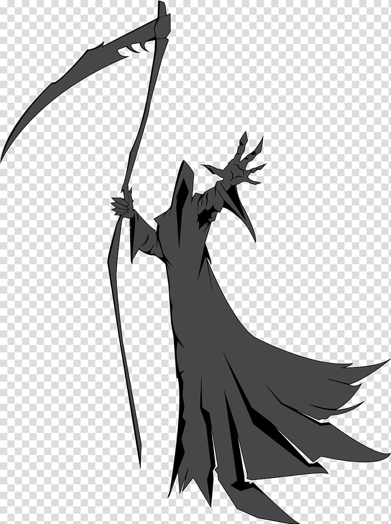 Death Silhouette Drawing, Silhouette transparent background PNG clipart