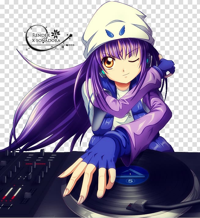 Anime Shugo Chara! Amu Hinamori Disc jockey Music, Anime transparent background PNG clipart