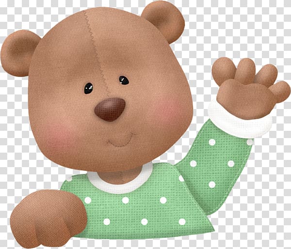 Brown bear Teddy bear , Waving the bear transparent background PNG clipart