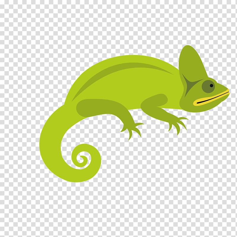 Chameleons Lizard Reptile Illustration, Green chameleon transparent background PNG clipart