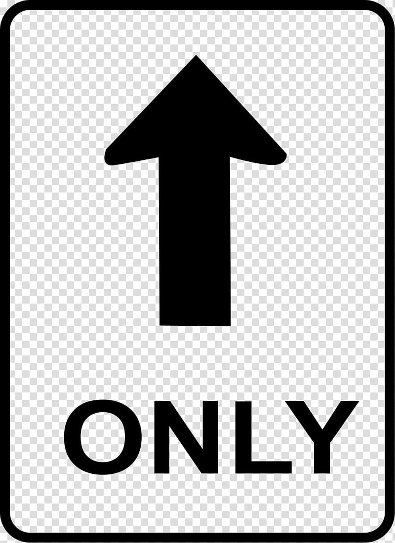 One-way traffic Traffic sign , way transparent background PNG clipart