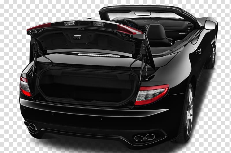 Sports car Luxury vehicle Maserati GranTurismo, car trunk transparent background PNG clipart