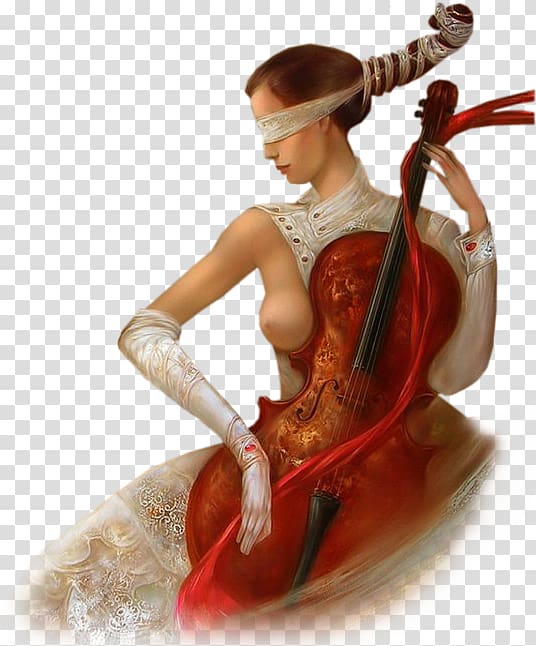 Cello Music Woman, others transparent background PNG clipart