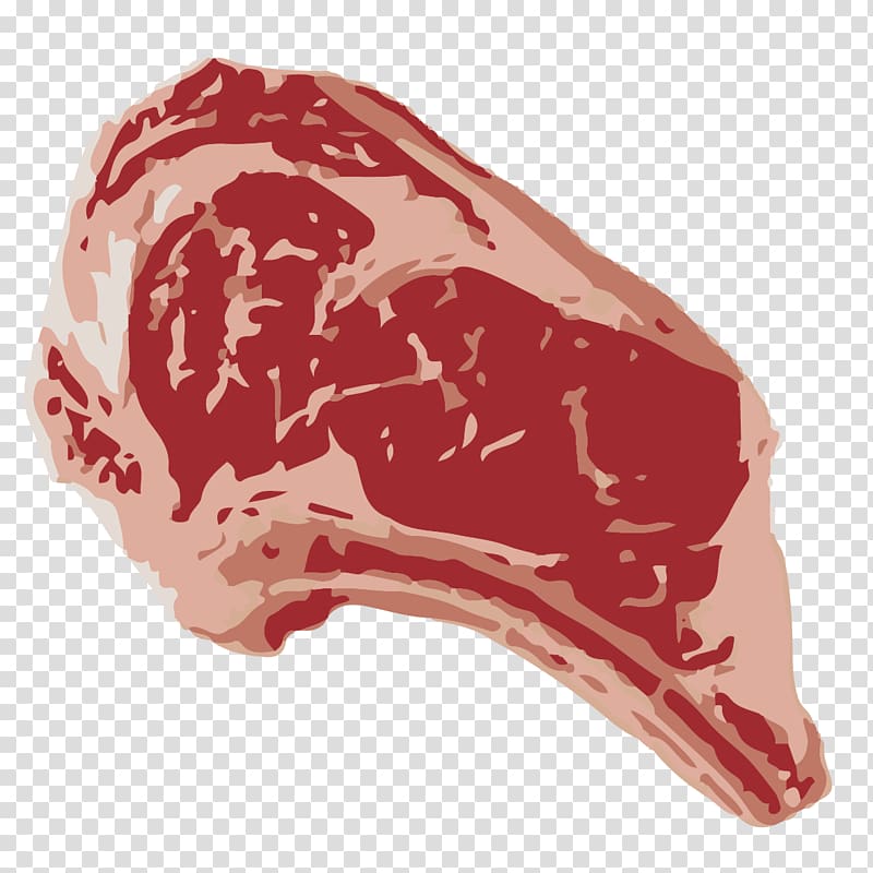 Red meat Flesh Rib eye steak Lamb and mutton, meat transparent background PNG clipart