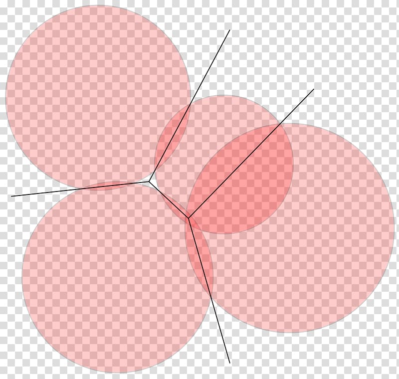Circle Power diagram Voronoi diagram Line, Euclidean flower transparent background PNG clipart